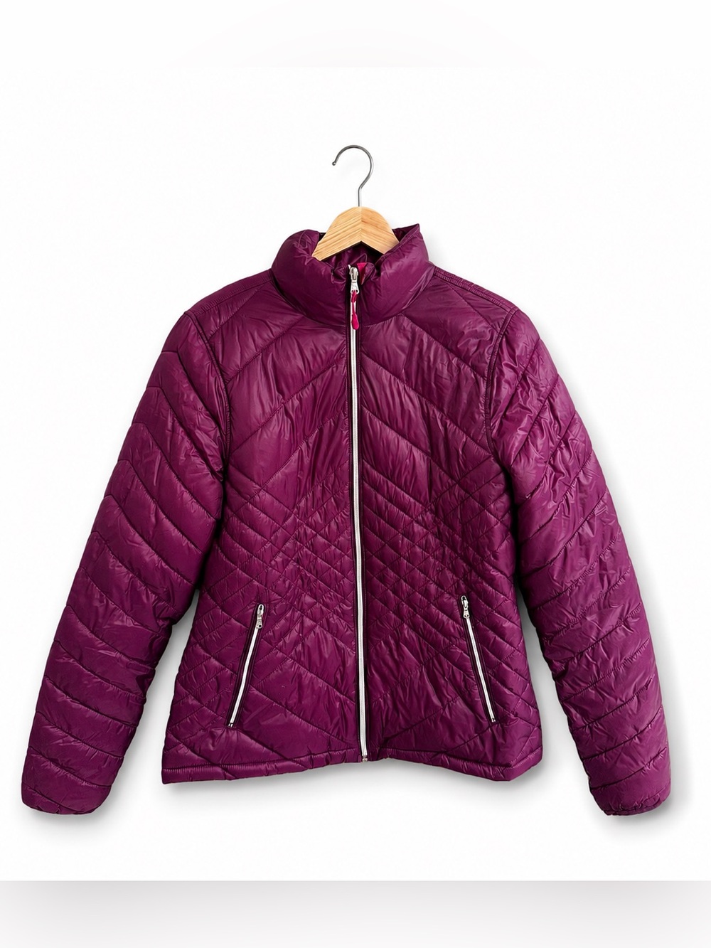 tek gear Plum Quilted Lightweight Puffer Jacket NWOT
